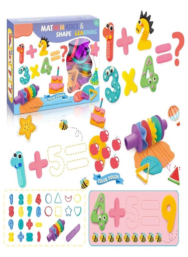 Kidology 31 Pieces Play Dough Tool Kit - Clay Dough Accessories Set for Kids with Math Shapes, Arabic Numerals, Letters, Early Learning Color, with Accessories STEM Preschool Toys for Kids - Image 1